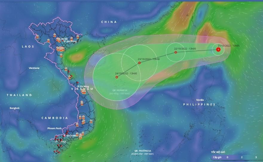 Dự báo đường đi của áp thấp nhiệt đới. Dự báo đường đi của áp thấp nhiệt đới.