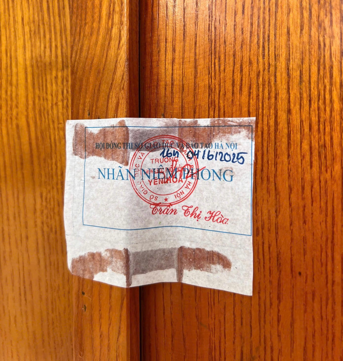 Quy chế thi quy định, các phòng không sử dụng trong buổi thi phải được khóa và niêm phong trước mỗi buổi thi. (ảnh: Hà Linh)