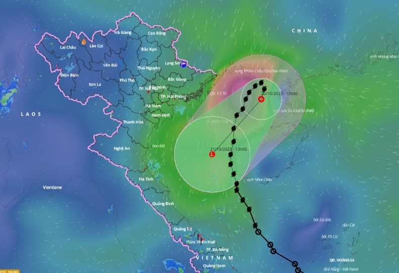 Dự báo hướng di chuyển của áp thấp nhiệt đới. Dự báo hướng di chuyển của áp thấp nhiệt đới.