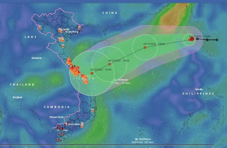 Dự báo đường đi của áp thấp nhiệt đới. Dự báo đường đi của áp thấp nhiệt đới.