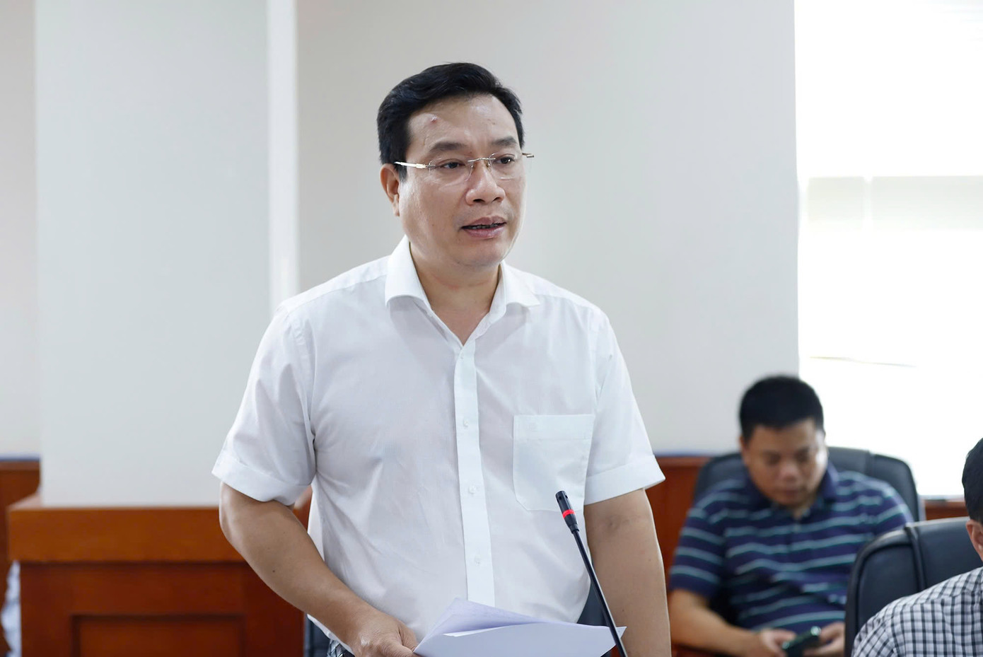 Ông Hồ Kiên Trung, Phó Cục trưởng Cục Môi trường. Ông Hồ Kiên Trung, Phó Cục trưởng Cục Môi trường.