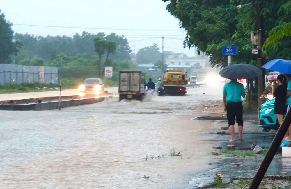 Thái Nguyên là địa phương chịu ảnh hưởng nặng nề nhất bởi đợt mưa rất lớn đang diễn ra ở miền Bắc.