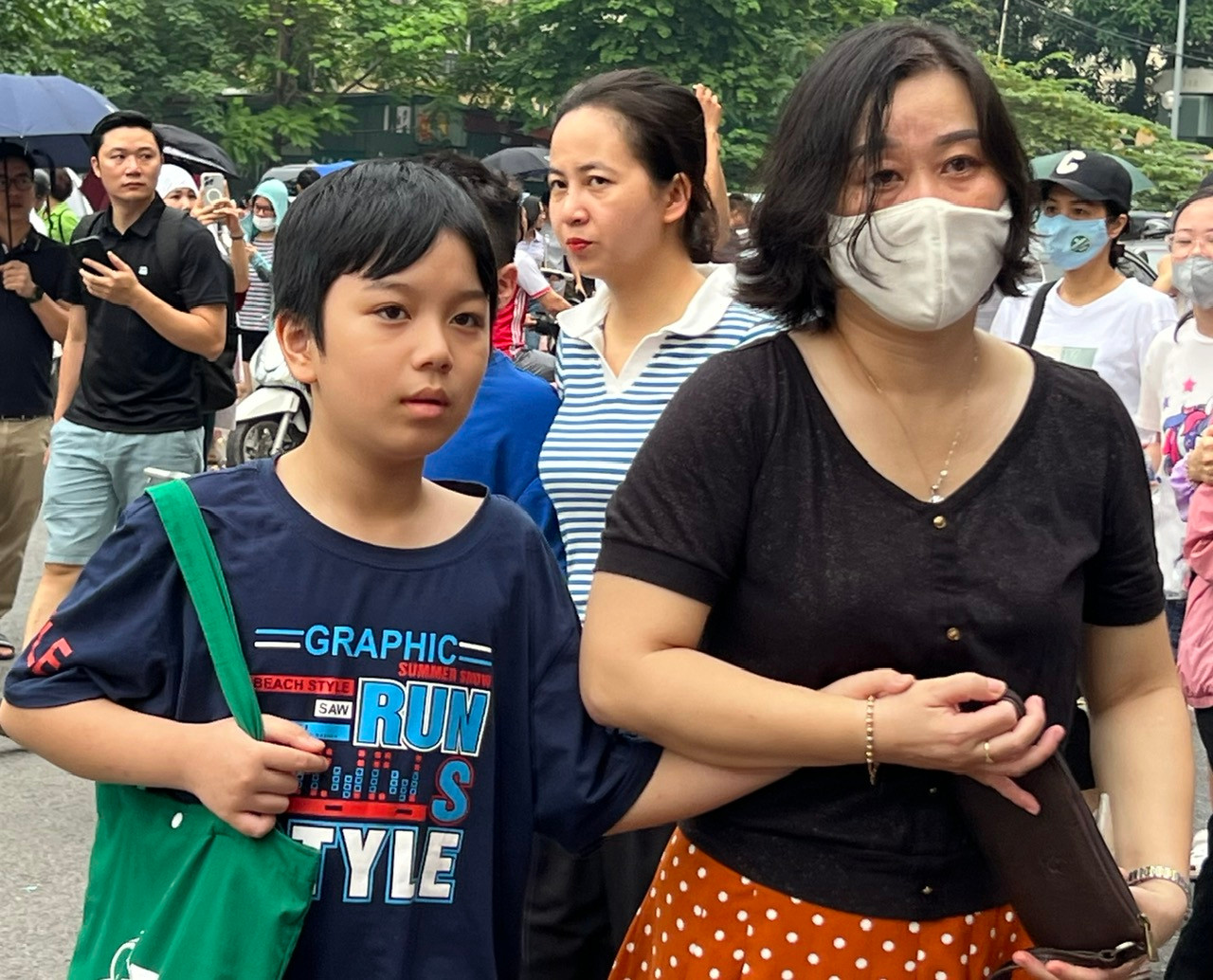 Học sinh dự đợt kiểm tra đánh giá năng lực để tuyển sinh vào lớp 6 tại Hà Nội năm ngoái. (ảnh: Hà Linh)