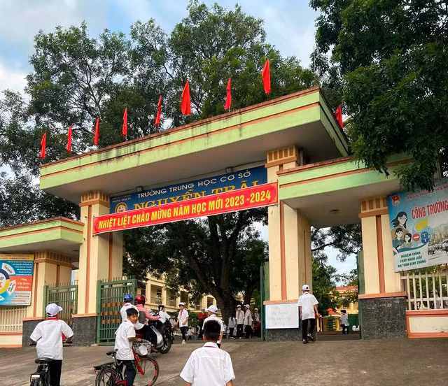 Trường THCS Nguyễn Trãi, TP Chí Linh (Hải Dương).
