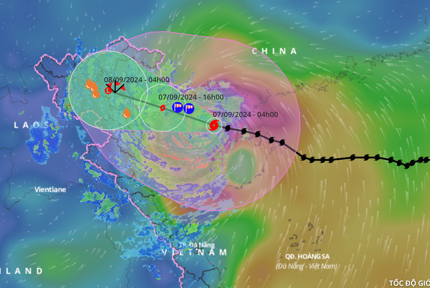 Dự báo đường đi và vùng ảnh hưởng của bão số 3. Dự báo đường đi và vùng ảnh hưởng của bão số 3.