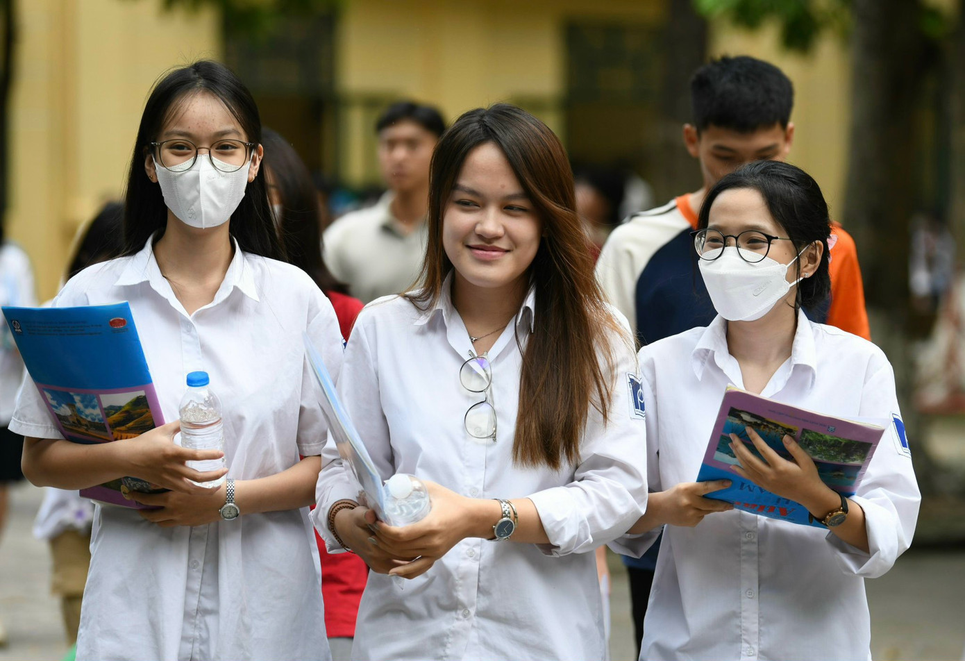 Thí sinh dự Kỳ thi tốt nghiệp THPT năm 2024 tại Hà Nội. (ảnh: Như Ý)