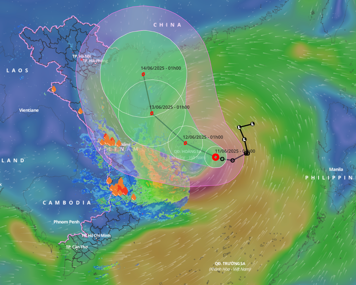 Áp thấp nhiệt đới gây mưa cho đất liền miền Trung ngay từ hôm nay (11/6). Áp thấp nhiệt đới gây mưa cho đất liền miền Trung ngay từ hôm nay (11/6).