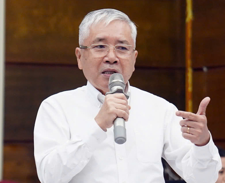 Ông Văn Phú Chính, nguyên Cục trưởng Cục Phòng chống thiên tai. Ảnh: Mạnh Thắng.