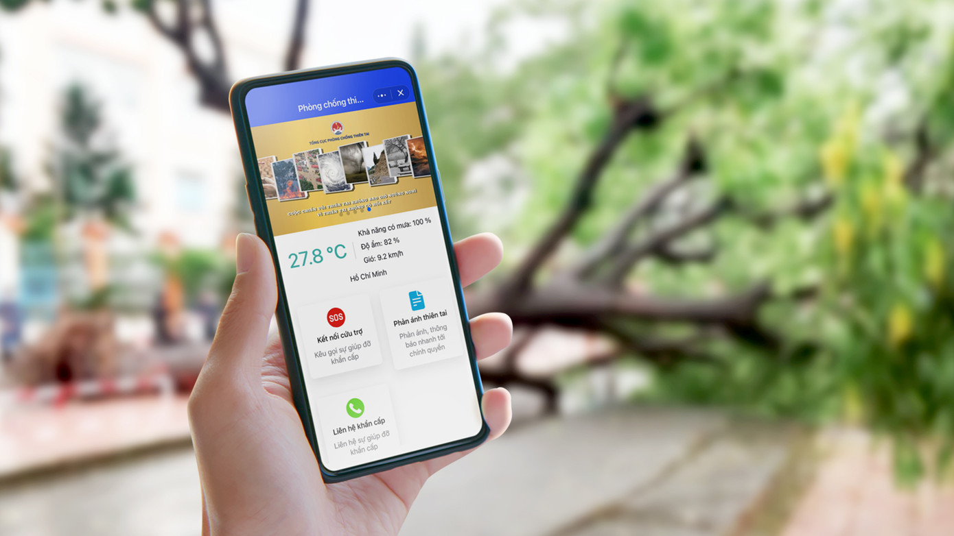 Mini app "Phòng chống thiên tai Việt Nam" trên Zalo. Mini app "Phòng chống thiên tai Việt Nam" trên Zalo.