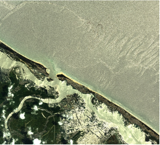 Ảnh VNREDSat-1 chụp khu vực Thuận An ngày 1/5/2025.