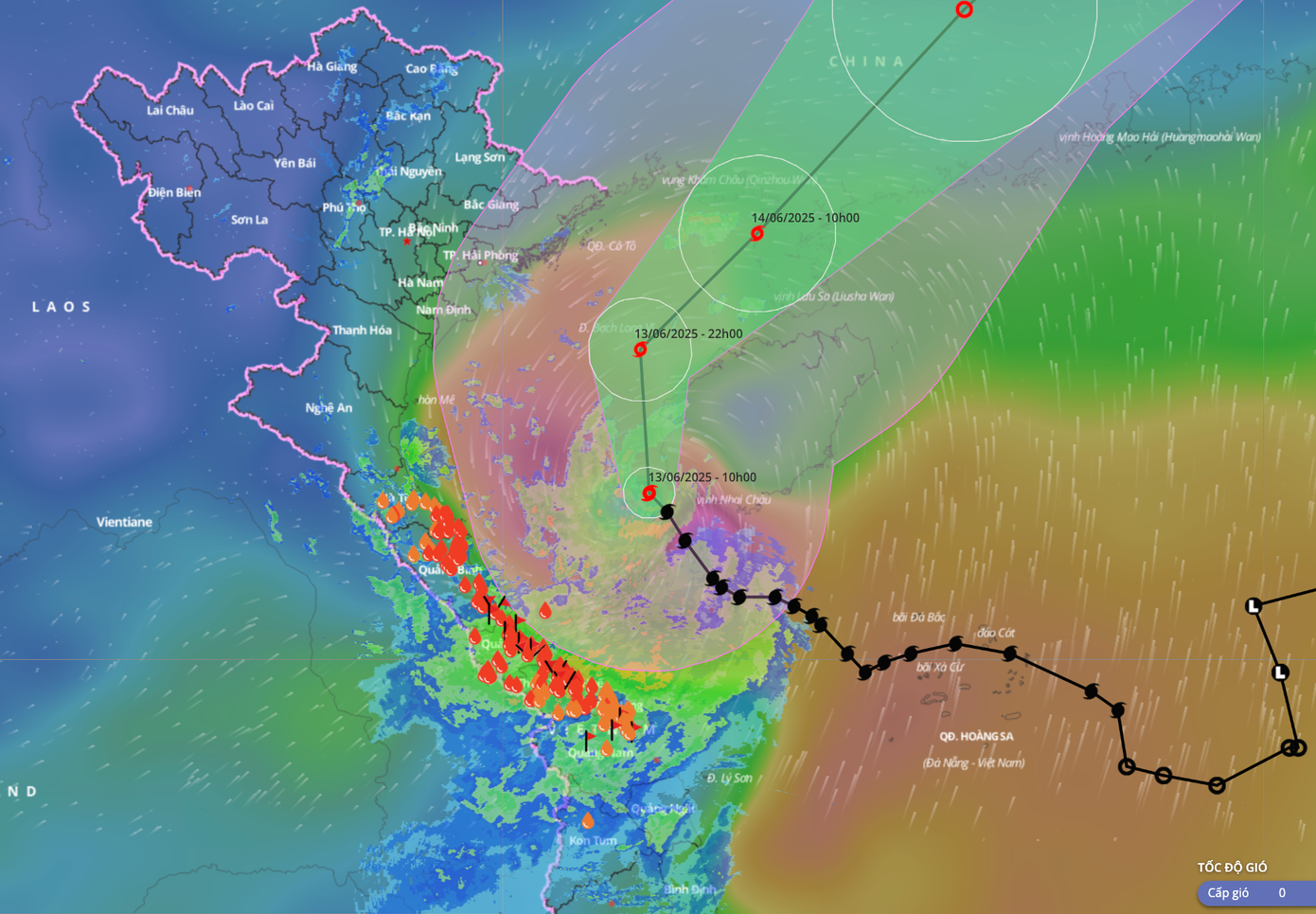 Bão diễn biến theo kịch bản xấu khi đi sâu vào vịnh Bắc Bộ và tăng cấp.