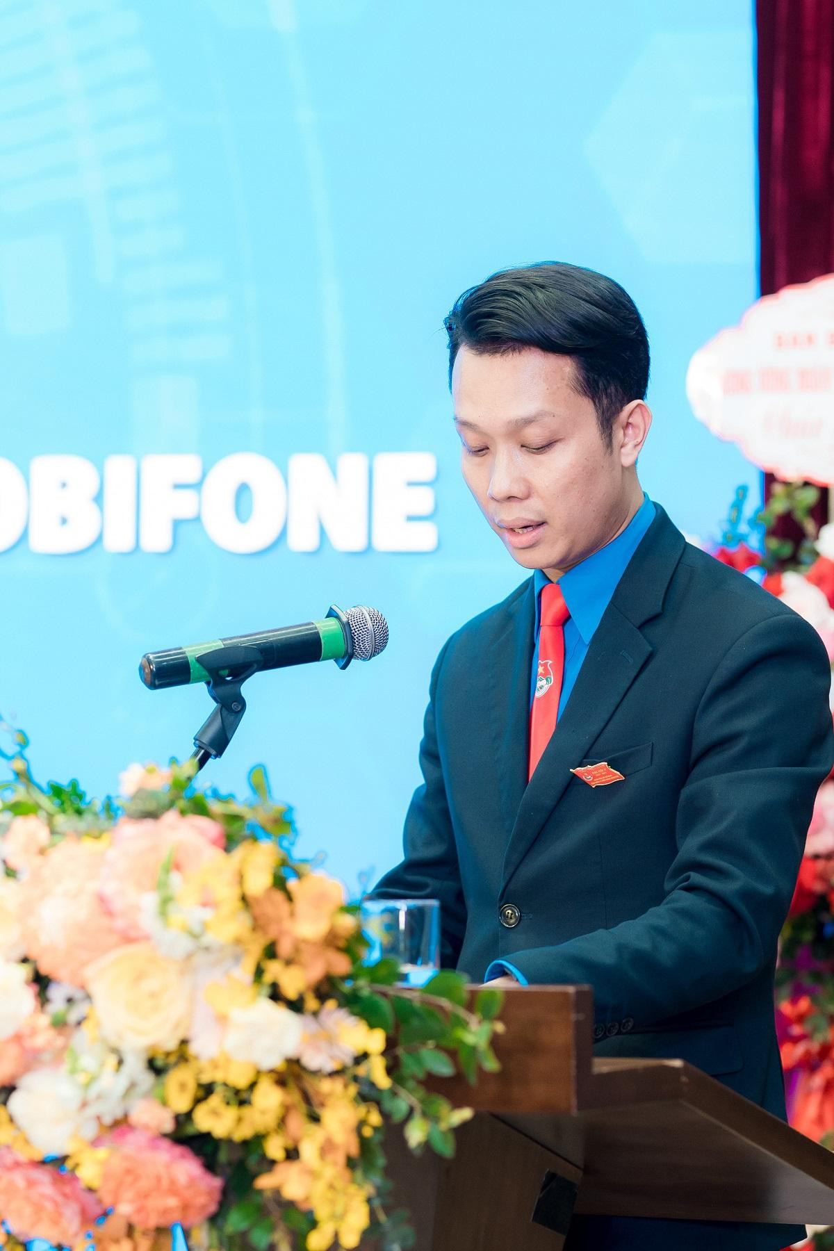 Anh Nguyễn Mạnh Hiếu vừa tái cử chức danh Bí thư Đoàn Tổng công ty MobiFone nhiệm kỳ 2022-2027.