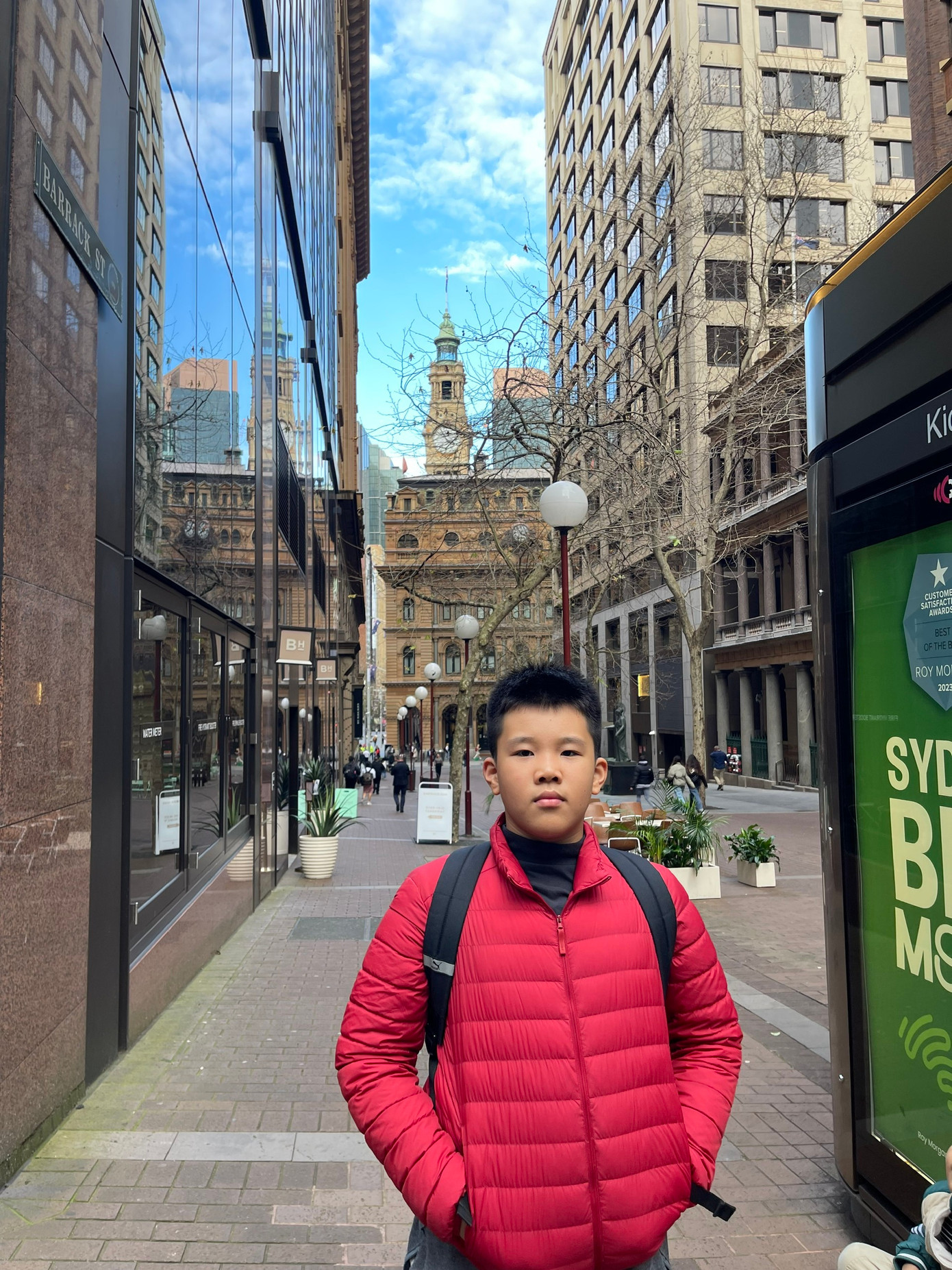 Mã Đức Thái trong chuyến du lịch cùng gia đình.