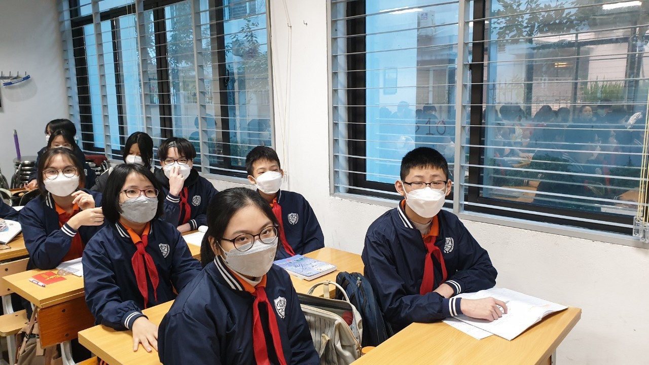 Học sinh Trường THCS Kim Giang, quận Thanh Xuân (Hà Nội) trong một giờ học. Ảnh mang tính minh họa Học sinh Trường THCS Kim Giang, quận Thanh Xuân (Hà Nội) trong một giờ học. Ảnh mang tính minh họa