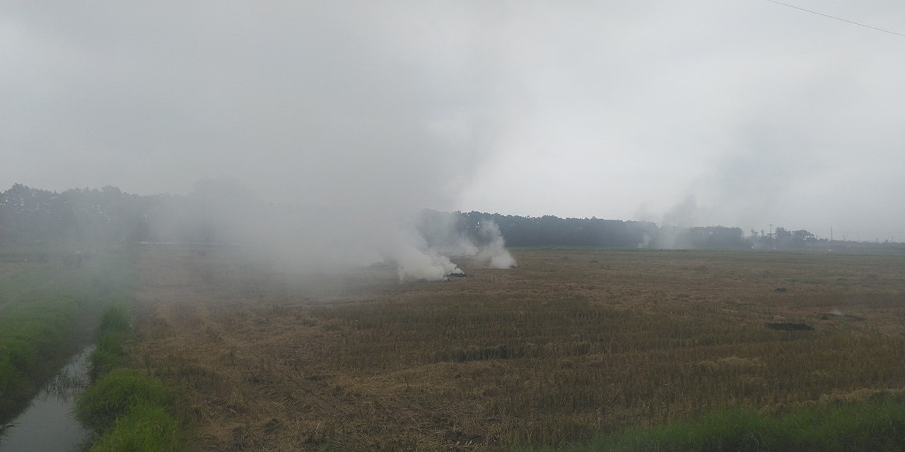 Hoạt động đốt rơm rạ sau thu hoạch ở nhiều địa phương vừa gây lãng phí, vừa gây ô nhiễm môi trường không khí.