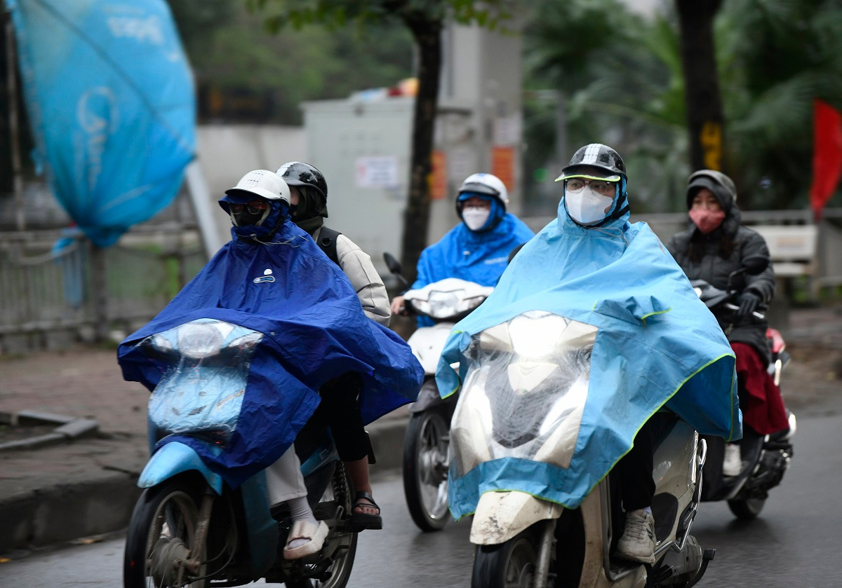 Miền Bắc đón mưa rét kéo dài. Ảnh: Như Ý.