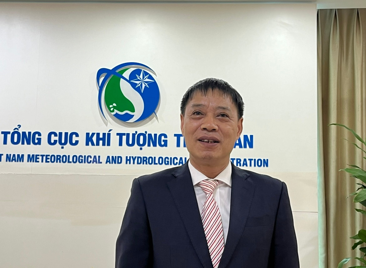 Ông Hoàng Đức Cường, Phó Tổng cục trưởng Tổng cục Khí tượng Thuỷ văn, Bộ Tài nguyên và Môi trường. Ảnh: Hoài Linh. Ông Hoàng Đức Cường, Phó Tổng cục trưởng Tổng cục Khí tượng Thuỷ văn, Bộ Tài nguyên và Môi trường. Ảnh: Hoài Linh.