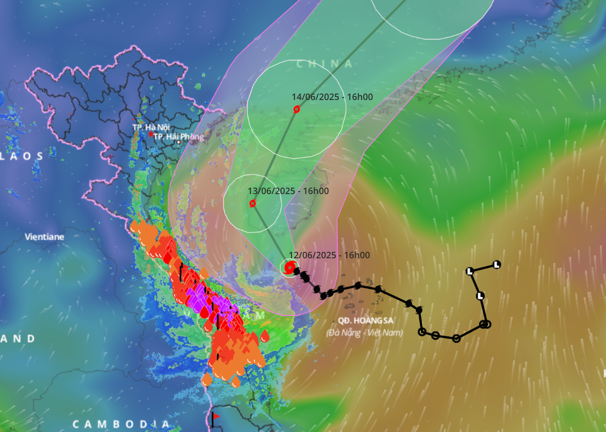 Dự báo đường đi và vùng ảnh hưởng của bão số 1. Dự báo đường đi và vùng ảnh hưởng của bão số 1.
