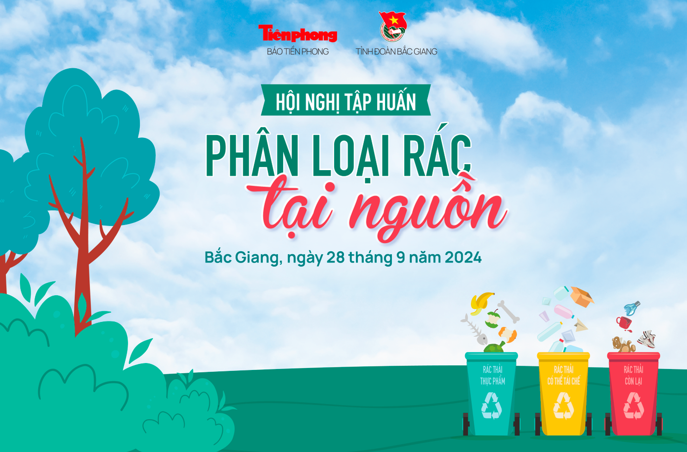 Ngày 28/9 sẽ diễn ra Hội nghị tập huấn phân loại rác cho khoảng 150 đoàn viên thanh niên tỉnh Bắc Giang. Ngày 28/9 sẽ diễn ra Hội nghị tập huấn phân loại rác cho khoảng 150 đoàn viên thanh niên tỉnh Bắc Giang.