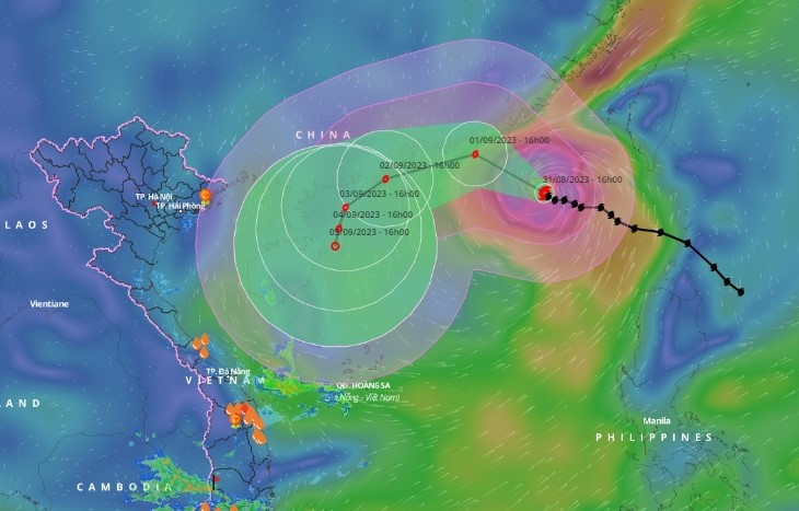 Nhận định mới nhất về quỹ đạo của bão Sao La.