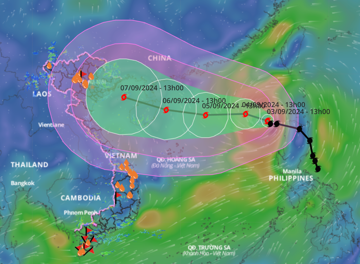 Nhận định mới nhất về đường đi của bão YAGI.