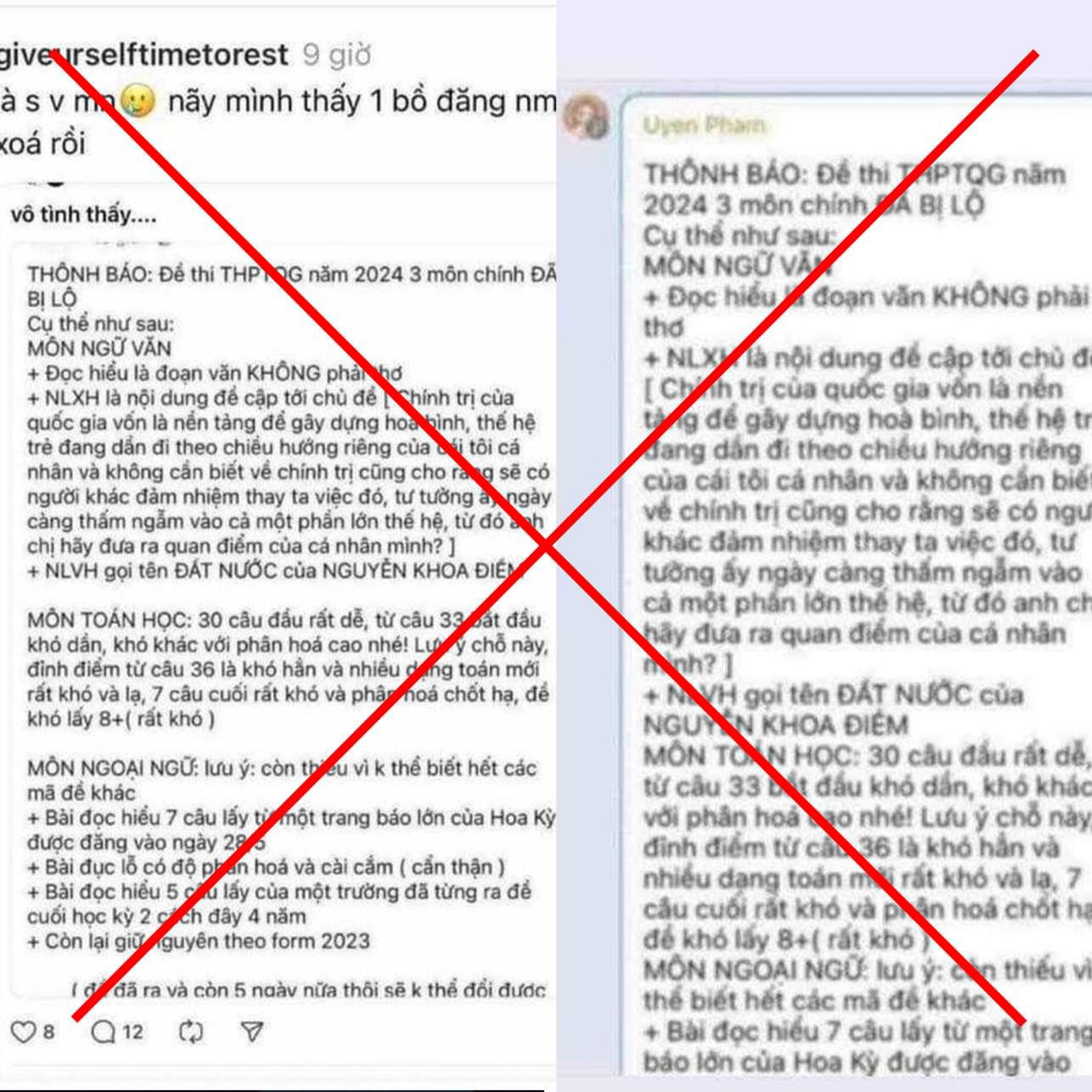 Bộ GD&amp;ĐT đề nghị người dân không chia sẻ những thông tin sai sự thật kể trên.