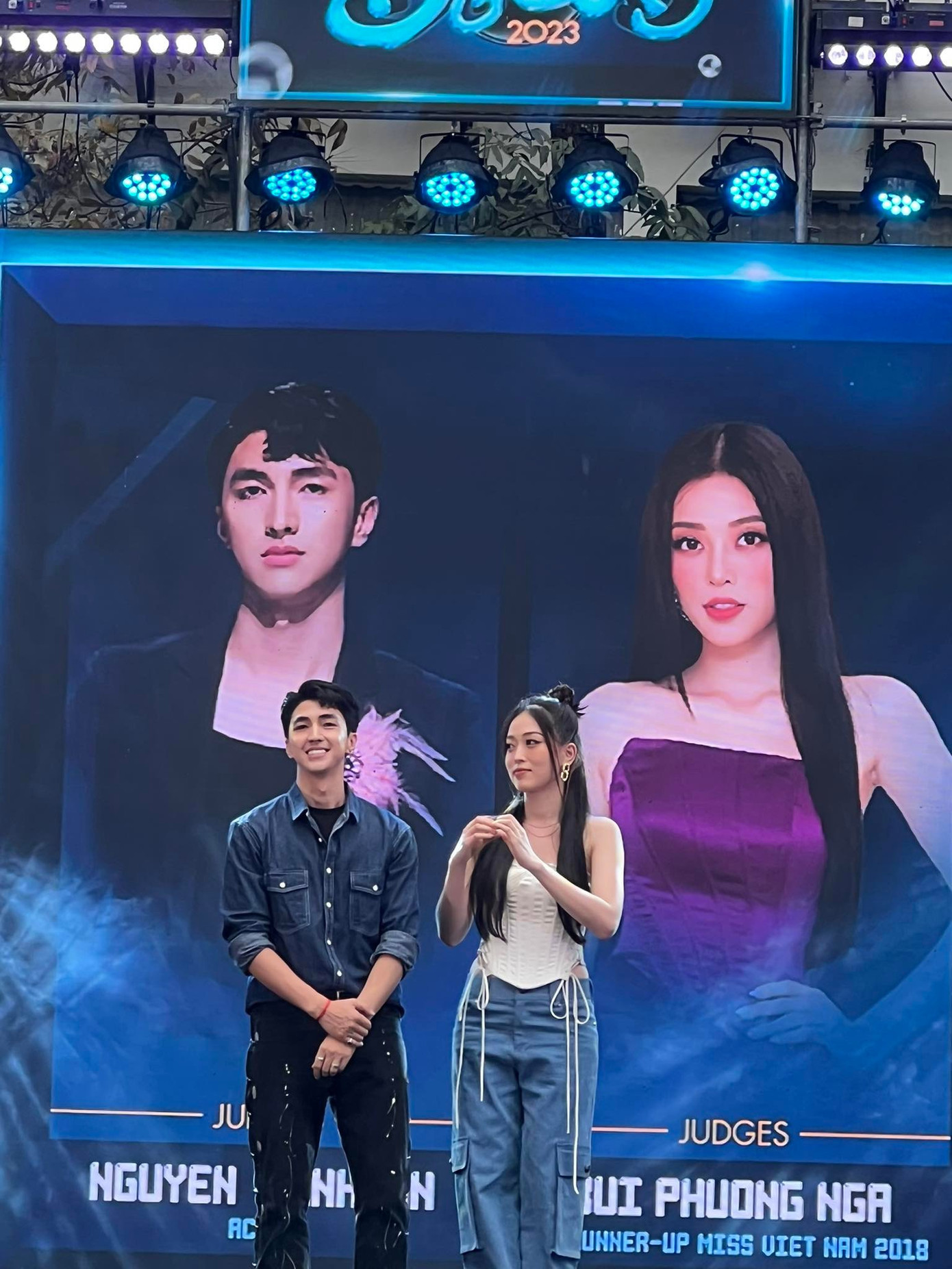 Diễn viên Bình An và Á hậu cuộc thi Hoa hậu Việt Nam 2018 Hồ Phương Nga tham gia chương trình trong vai trò Ban giám khảo.