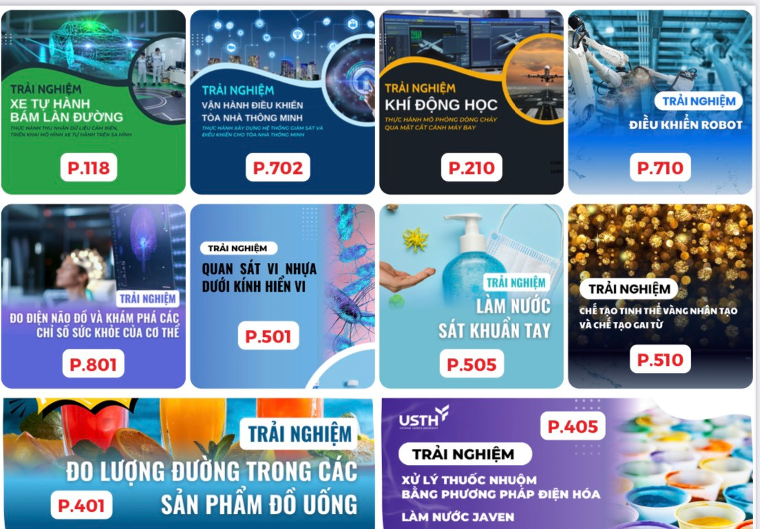 Học sinh được trải nghiệm 9 phòng thí nghiệm hiện đại tại Viện Hàn lâm Khoa học và Công nghệ Việt Nam tại chương trình Ngày hội tuyển sinh các khối ngành Khoa học Công nghệ. Học sinh được trải nghiệm 9 phòng thí nghiệm hiện đại tại Viện Hàn lâm Khoa học và Công nghệ Việt Nam tại chương trình Ngày hội tuyển sinh các khối ngành Khoa học Công nghệ.