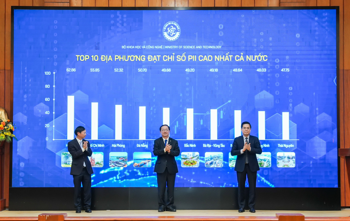 Bộ Khoa học và Công nghệ công bố Top 10 địa phương đứng đầu về đổi mới sáng tạo. Bộ Khoa học và Công nghệ công bố Top 10 địa phương đứng đầu về đổi mới sáng tạo.