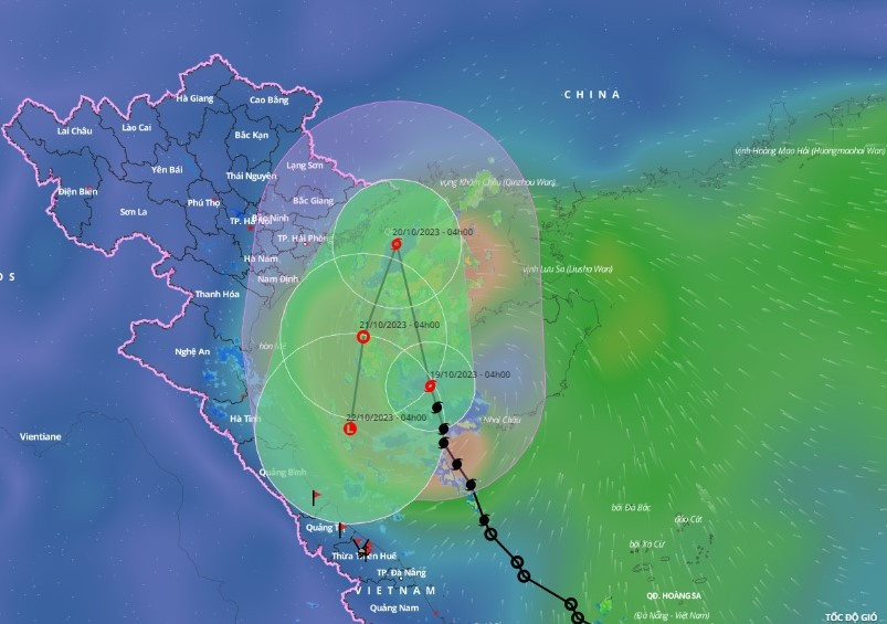 Dự báo mới nhất về đường đi vào vùng ảnh hưởng của bão số 5. Dự báo mới nhất về đường đi vào vùng ảnh hưởng của bão số 5.