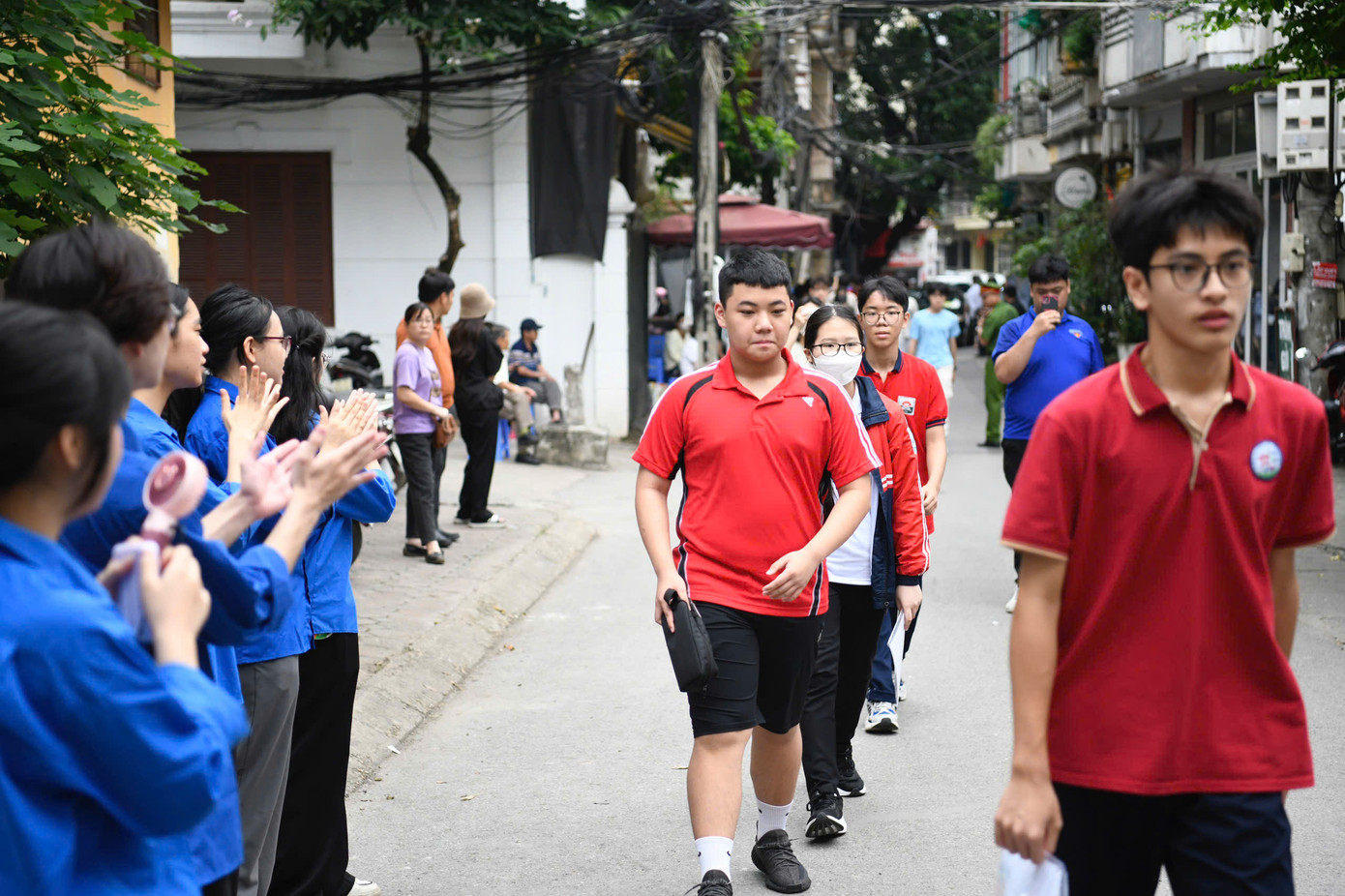 Thí sinh dự kỳ thi tuyển sinh lớp 10 Hà Nội năm nay.
