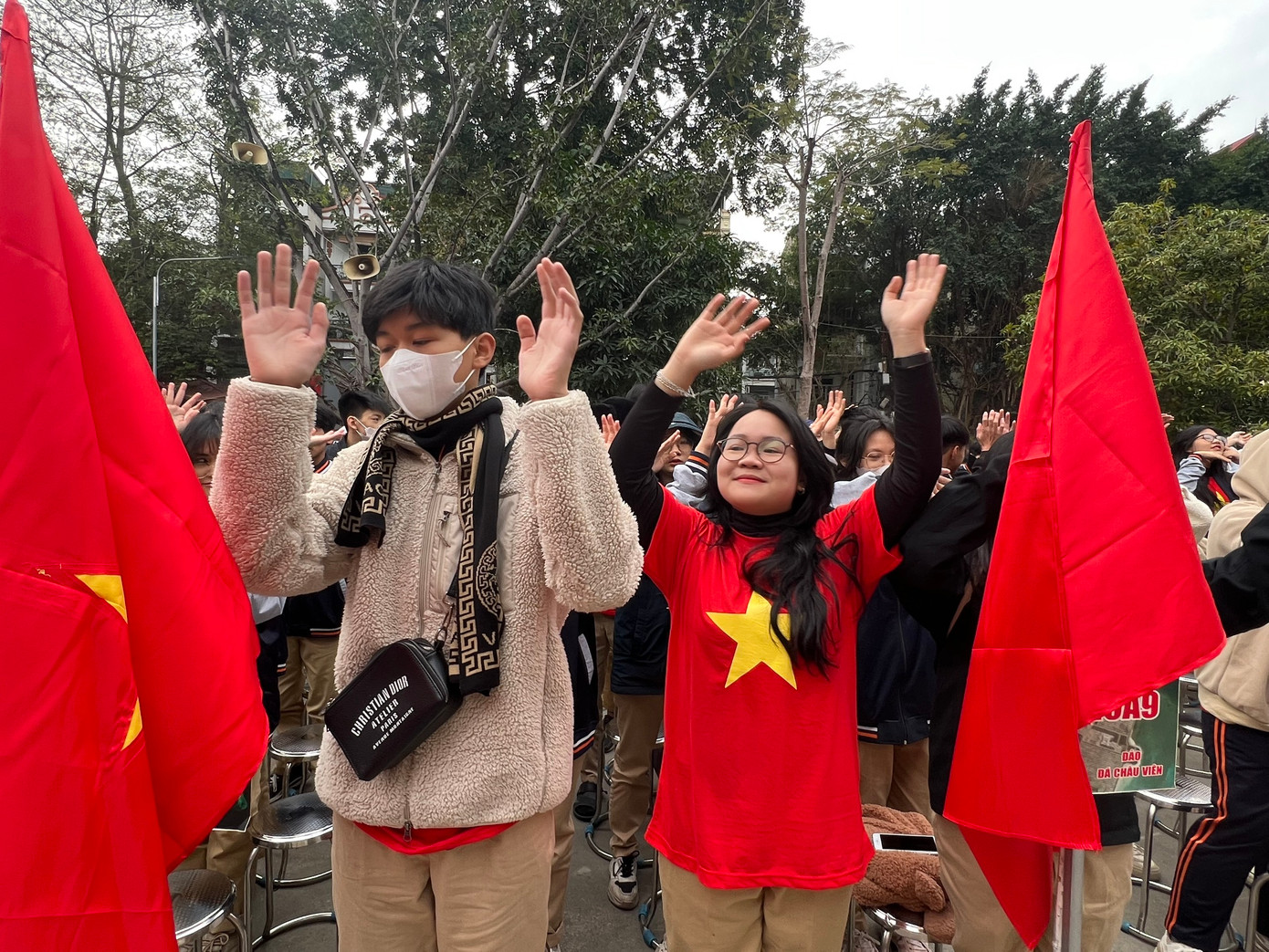 Học sinh hào hứng trong chương trình.