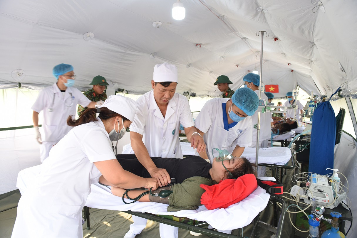 Hà Nội diễn tập phòng thủ dân sự, ứng phó sự cố hóa chất độc hại ảnh 3