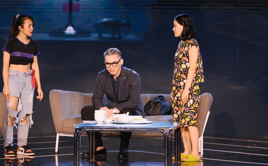 Mạnh Khang, Trần Vân và Ánh Tuyết trên sân khấu