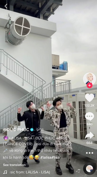 Đức Phúc và Erik cùng nhau thực hiện dance cover ca khúc LALISA Đức Phúc và Erik cùng nhau thực hiện dance cover ca khúc LALISA