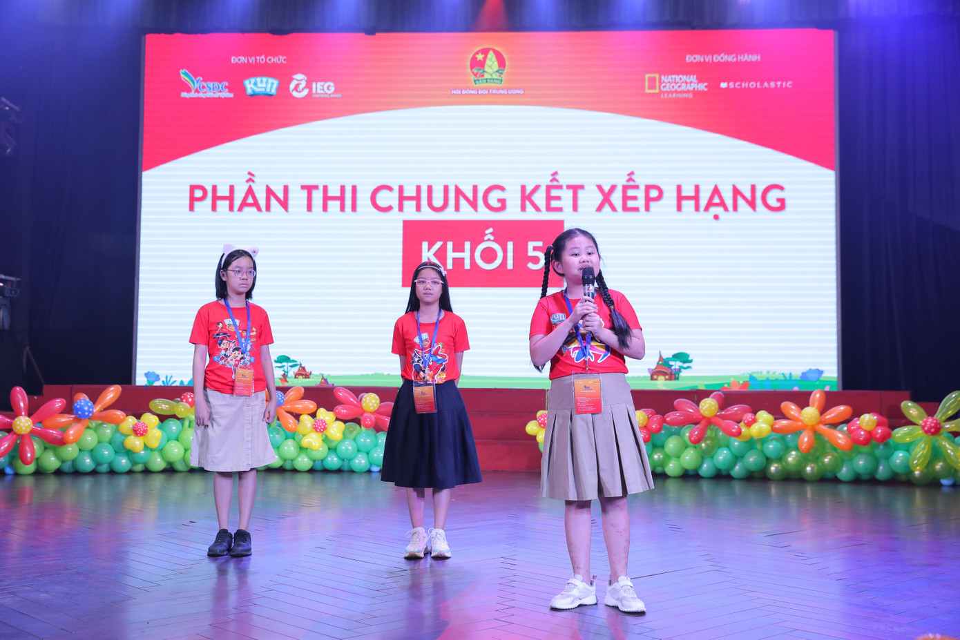 Phần thi chung kết xếp hạng của học sinh khối 5 Phần thi chung kết xếp hạng của học sinh khối 5