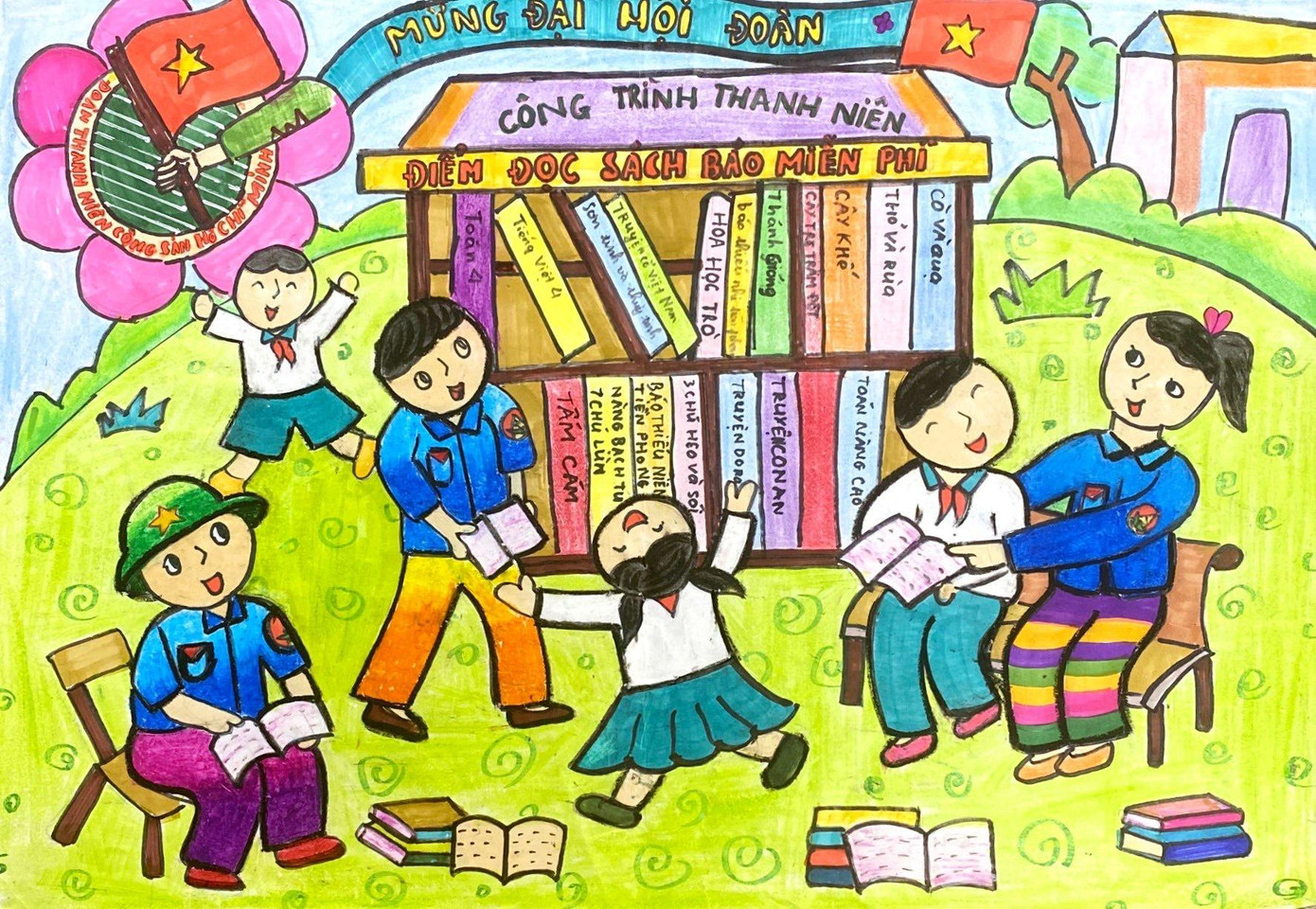 Giải Khuyến khích khối Tiểu học của em Trần Quốc Hùng, lớp 4B, trường Tiểu học Tà Rụt, huyện Đa Krông, tỉnh Quảng Trị. Giải Khuyến khích khối Tiểu học của em Trần Quốc Hùng, lớp 4B, trường Tiểu học Tà Rụt, huyện Đa Krông, tỉnh Quảng Trị.