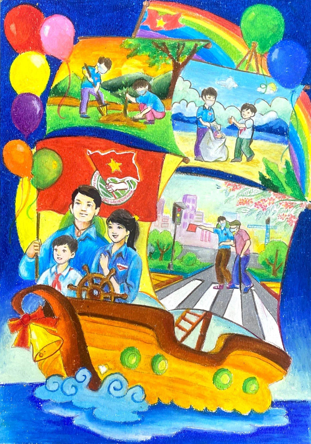 Giải Khuyến khích khối Tiểu học của em Ân Đăng Khôi, lớp 5H7, trường Tiểu học Chu Văn An, quận Ngô Quyền, TP Hải Phòng. Giải Khuyến khích khối Tiểu học của em Ân Đăng Khôi, lớp 5H7, trường Tiểu học Chu Văn An, quận Ngô Quyền, TP Hải Phòng.