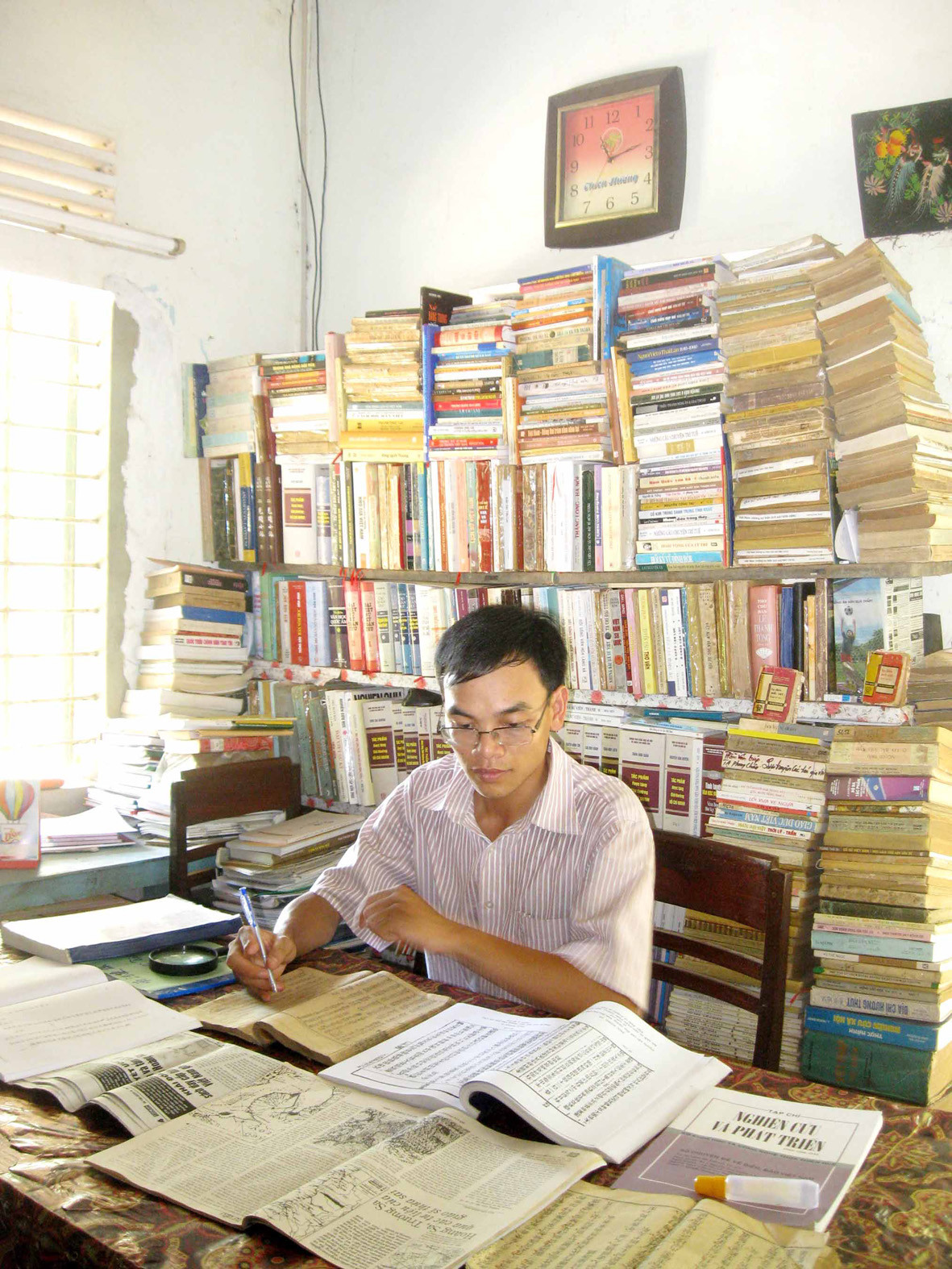 Giảng viên Trần Văn Quyến Ảnh: Nguyễn Huy 