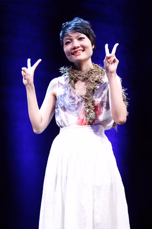 Hình ảnh Diễm My nhí nhảnh trong cuộc thi. Hình ảnh Diễm My nhí nhảnh trong cuộc thi