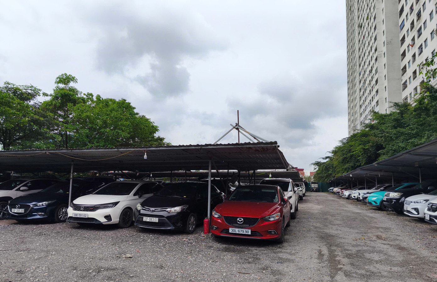 Hình ảnh bãi đỗ xe vi phạm liên quan đến vụ việc.