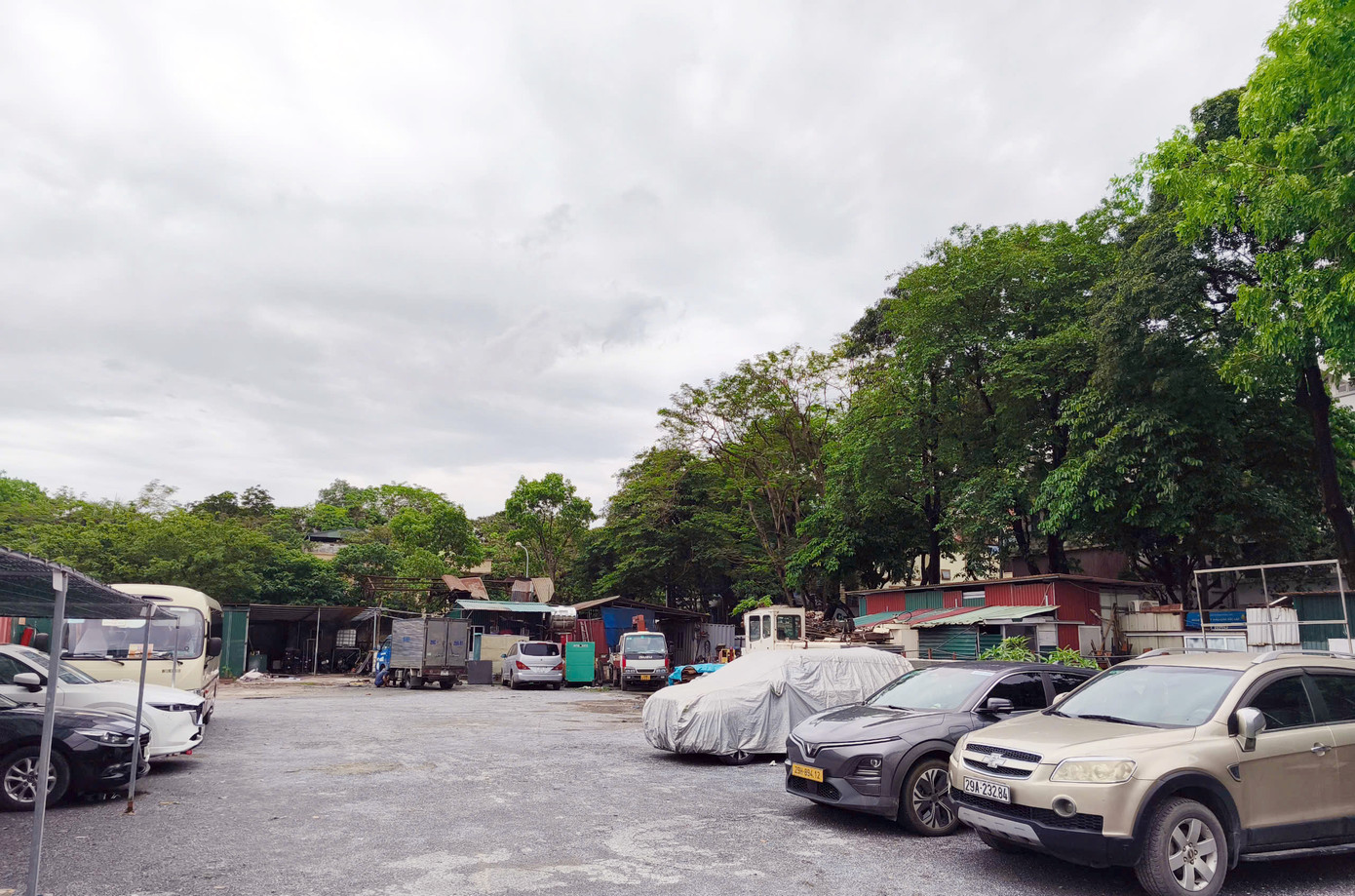 Các bãi xe không được cấp phép hoạt động.