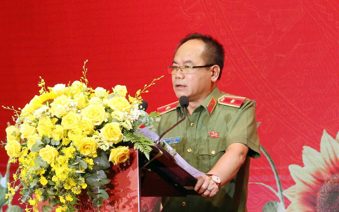 Thiếu tướng Nguyễn Thanh Tùng - Giám đốc Công an TP Hà Nội phát biểu tại chương trình. Thiếu tướng Nguyễn Thanh Tùng - Giám đốc Công an TP Hà Nội phát biểu tại chương trình.