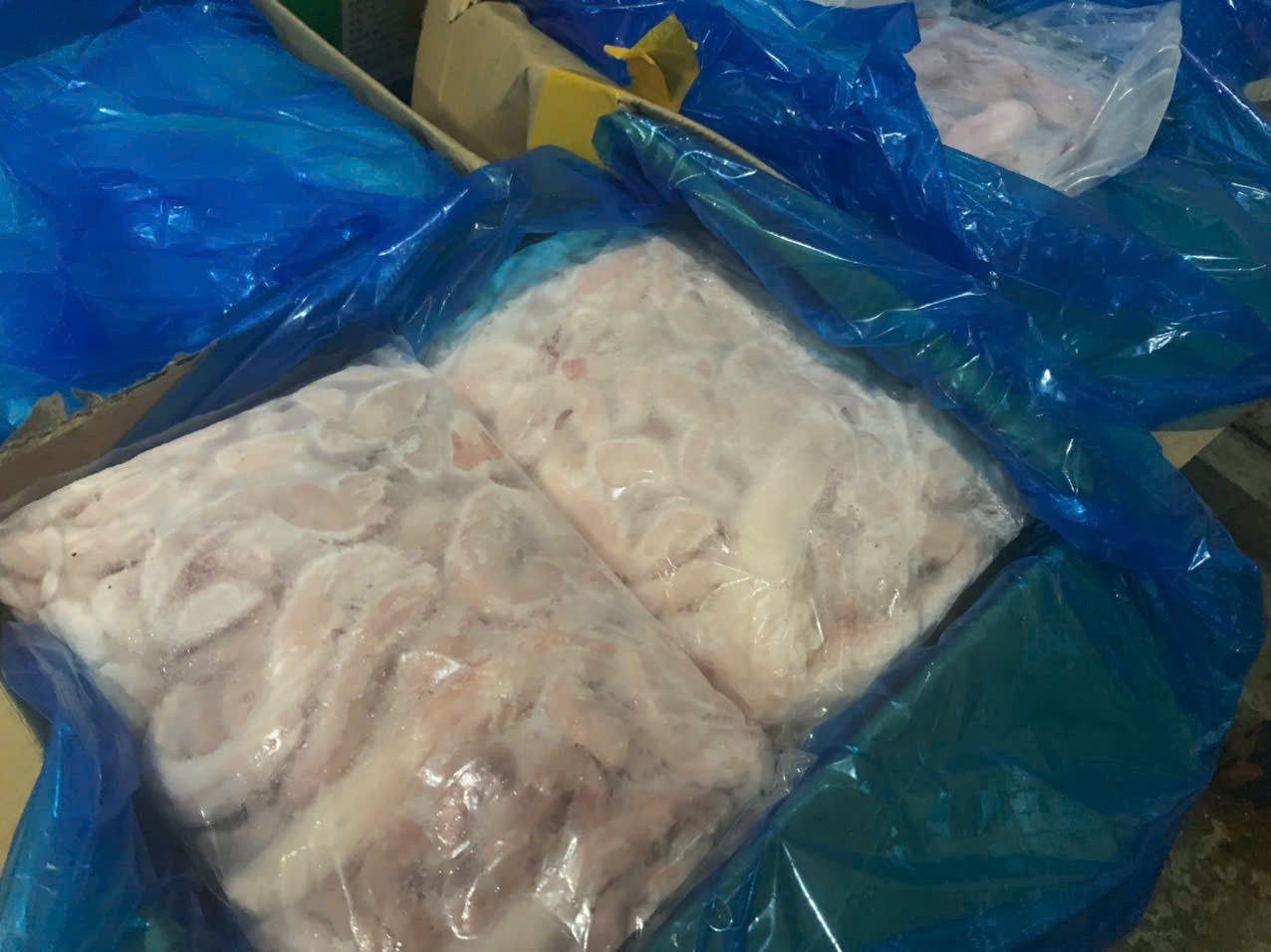 Gần 7 tấn thực phẩm không rõ nguồn gốc bị lực lượng chức năng thu giữ.