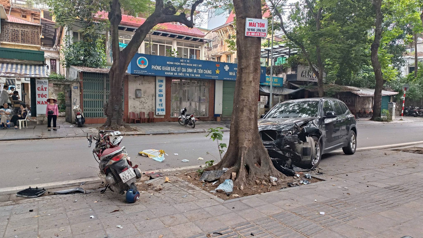 Hiện trường vụ tai nạn. (Ảnh: Thanh Hà) Hiện trường vụ tai nạn. (Ảnh: Thanh Hà)