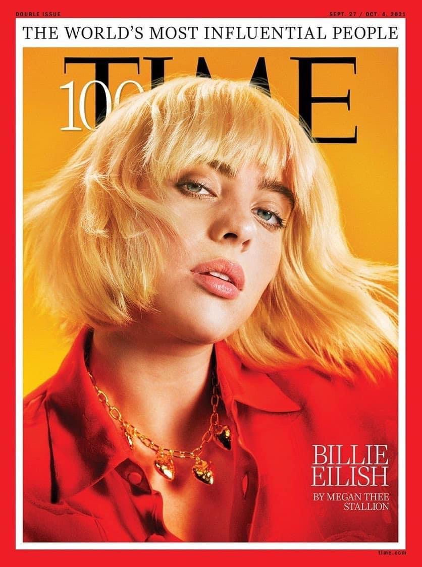 Billie Eilish trên trang bìa TIME số mới nhất. Billie Eilish trên trang bìa TIME số mới nhất.