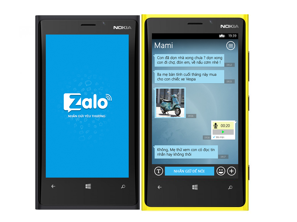 Phiên bản Zalo trên Windows Phone