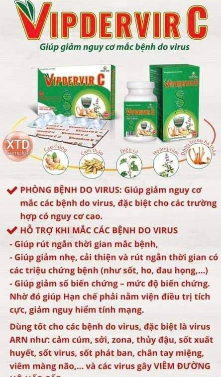 Phía Công ty CP dược phẩm Vinh Gia cho rằng "sản phẩm thực phẩm bảo vệ sức khỏe VIPDERVIR C dù đã được cấp số công bố từ ngày 29/6/2021, nhưng vì nhiều lý do chủ quan và khách quan, mà đến nay, Cty CP Dược phẩm Vinh Gia chưa tiến hành truyền thông quảng cáo cho sản phẩm này trên bất kỳ phương tiện truyền thông nào. Phía Công ty CP dược phẩm Vinh Gia cho rằng "sản phẩm thực phẩm bảo vệ sức khỏe VIPDERVIR C dù đã được cấp số công bố từ ngày 29/6/2021, nhưng vì nhiều lý do chủ quan và khách quan, mà đến nay, Cty CP Dược phẩm Vinh Gia chưa tiến hành truyền thông quảng cáo cho sản phẩm này trên bất kỳ phương tiện truyền thông nào.