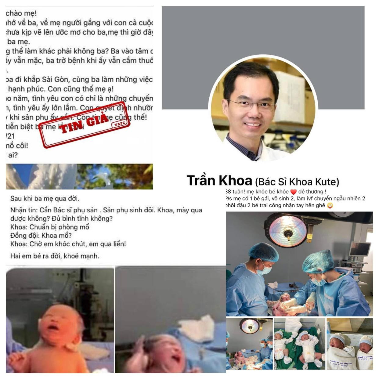 Sở Y tế khẳng định câu chuyện một bác sĩ đang điều trị bệnh nhân COVID -19 nặng là mẹ của mình đã tự ý rút ống thở cho sản phụ sắp sinh là hư cấu