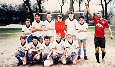 Từ lò đào tạo của Manchester City, Giggs trở thành huyền thoại của sân Old Trafford. Ảnh: Getty Images